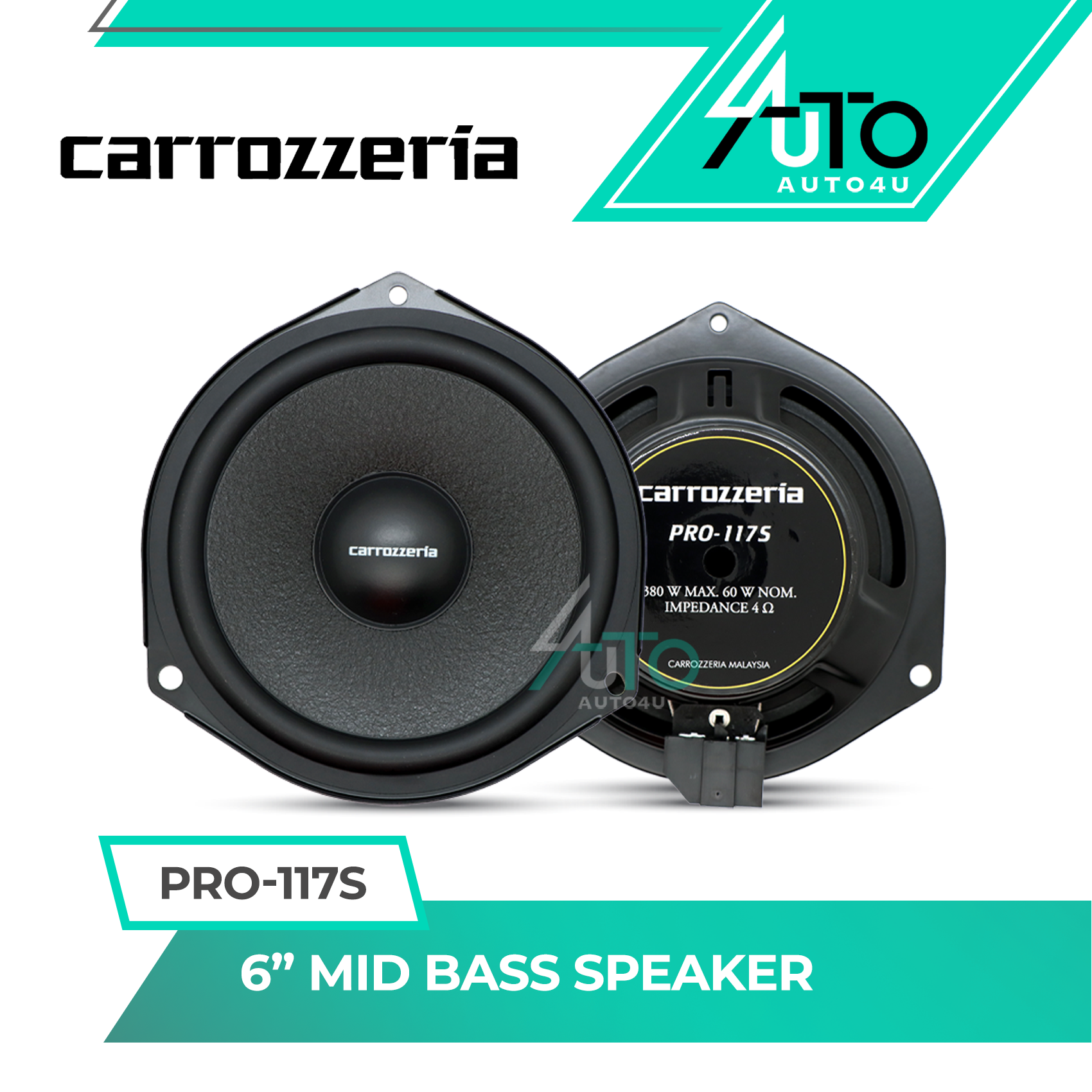 Carrozzeria PRO Series Combo Set (Front & Rear)