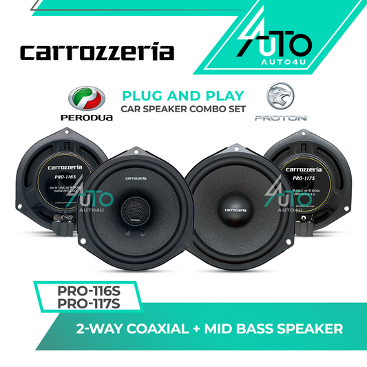 Carrozzeria PRO Series Combo Set (Front & Rear)