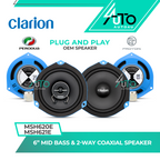 Clarion 6" Inch Combo Set (Front & Rear)
