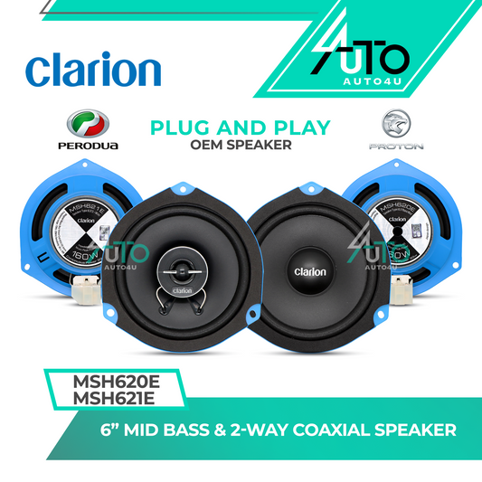 Clarion 6" Inch Combo Set (Front & Rear)