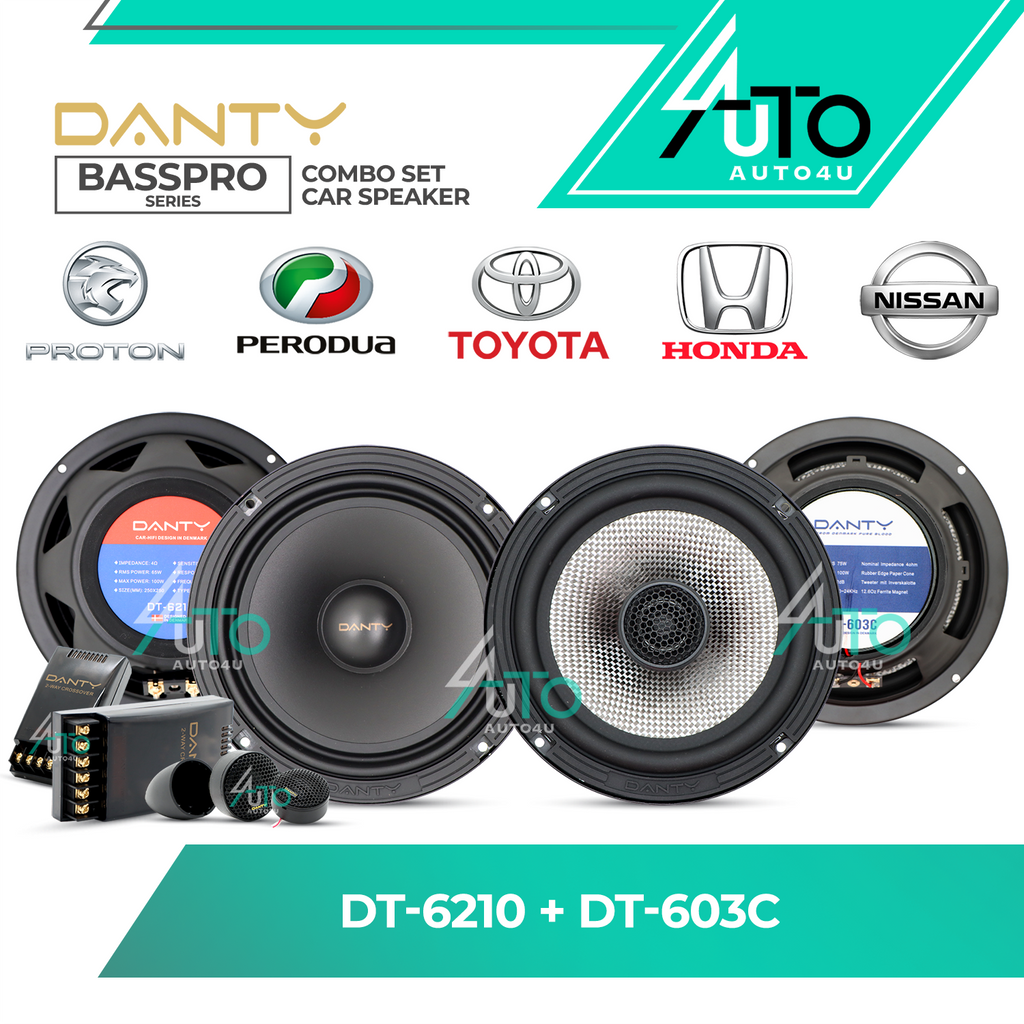 Danty Basspro Series Combo Set (Front& Rear)