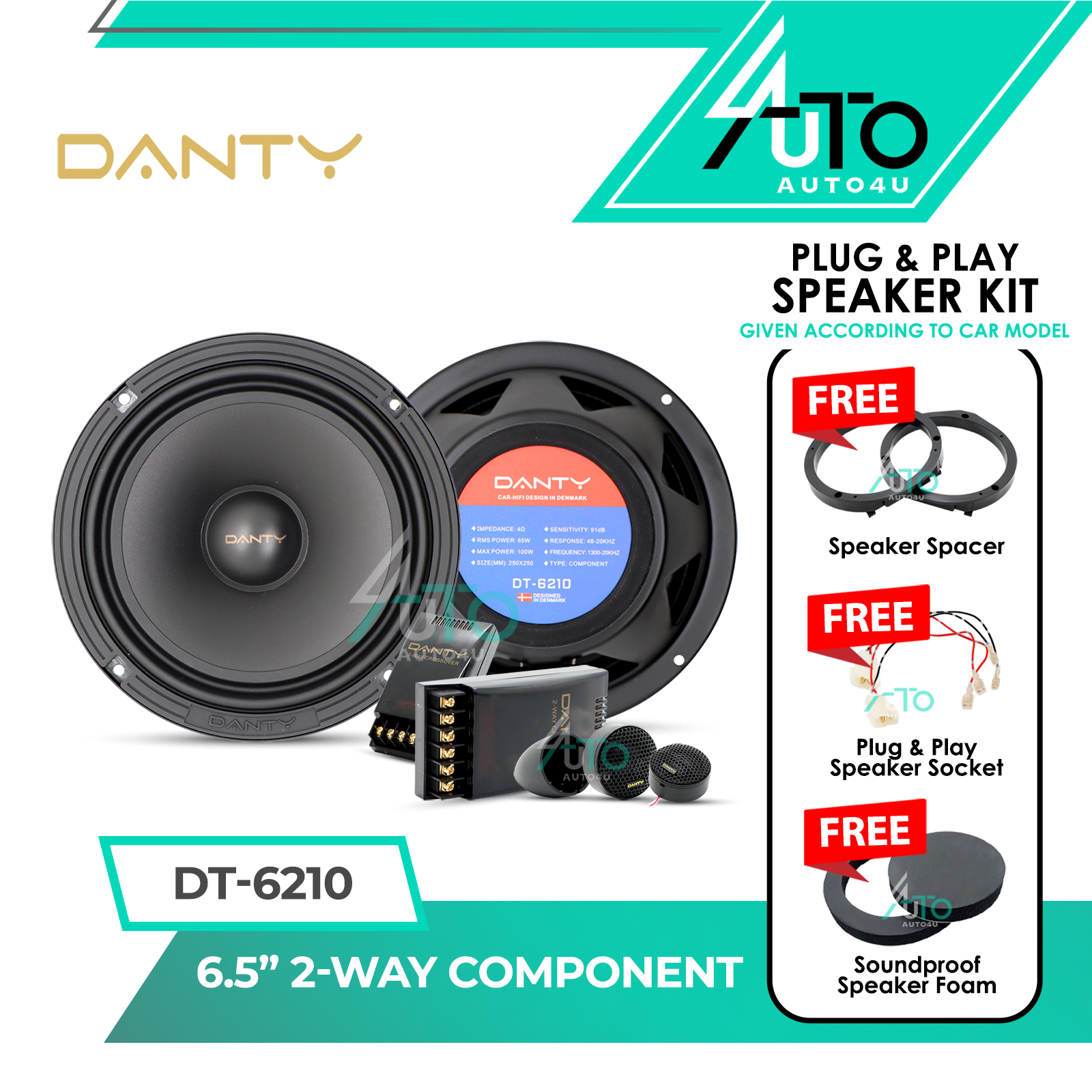 Danty Basspro Series Combo Set (Front& Rear)