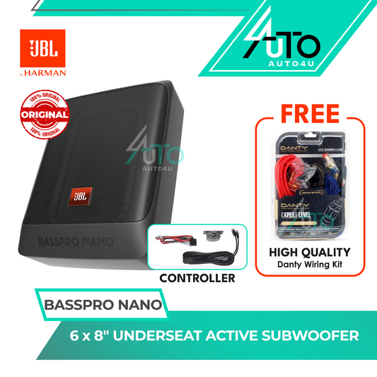 JBL Basspro Nano | 6x8" Underseat Active Subwoofer