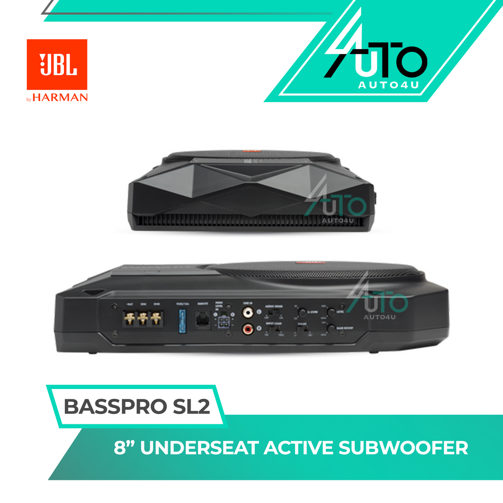 JBL Basspro SL2 | 8" Underseat Active Subwoofer