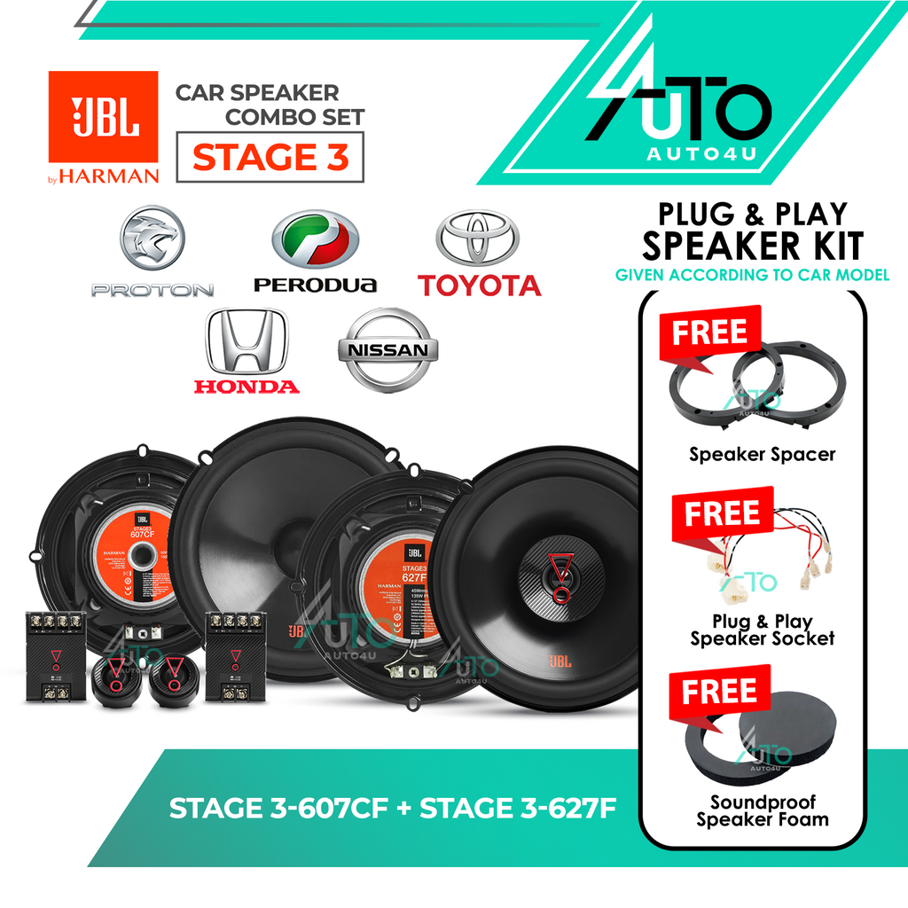 JBL Stage3 Combo Set (Front & Rear)