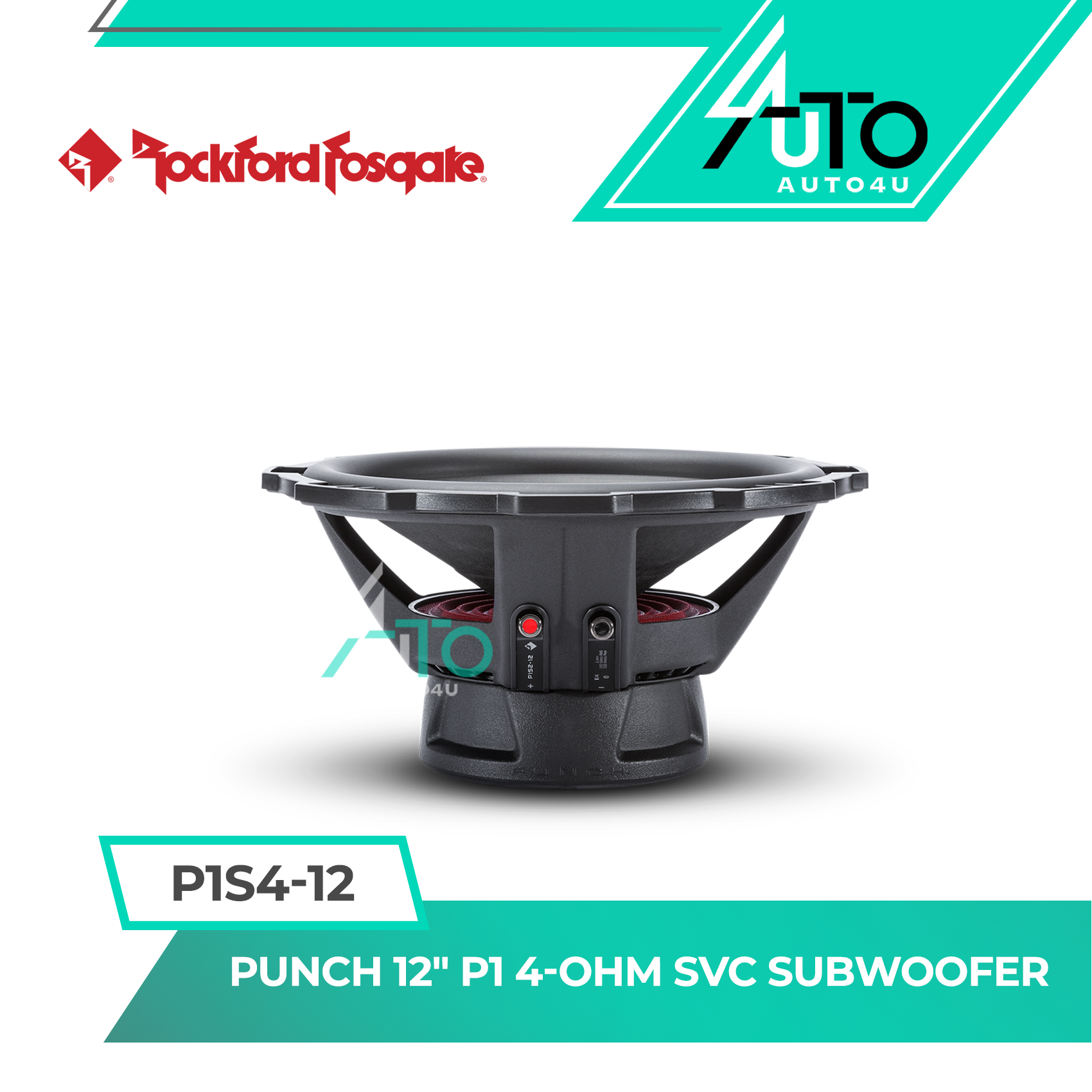 Rockford Fosgate Punch P1S4-12 | P1 Series 12'' Subwoofer