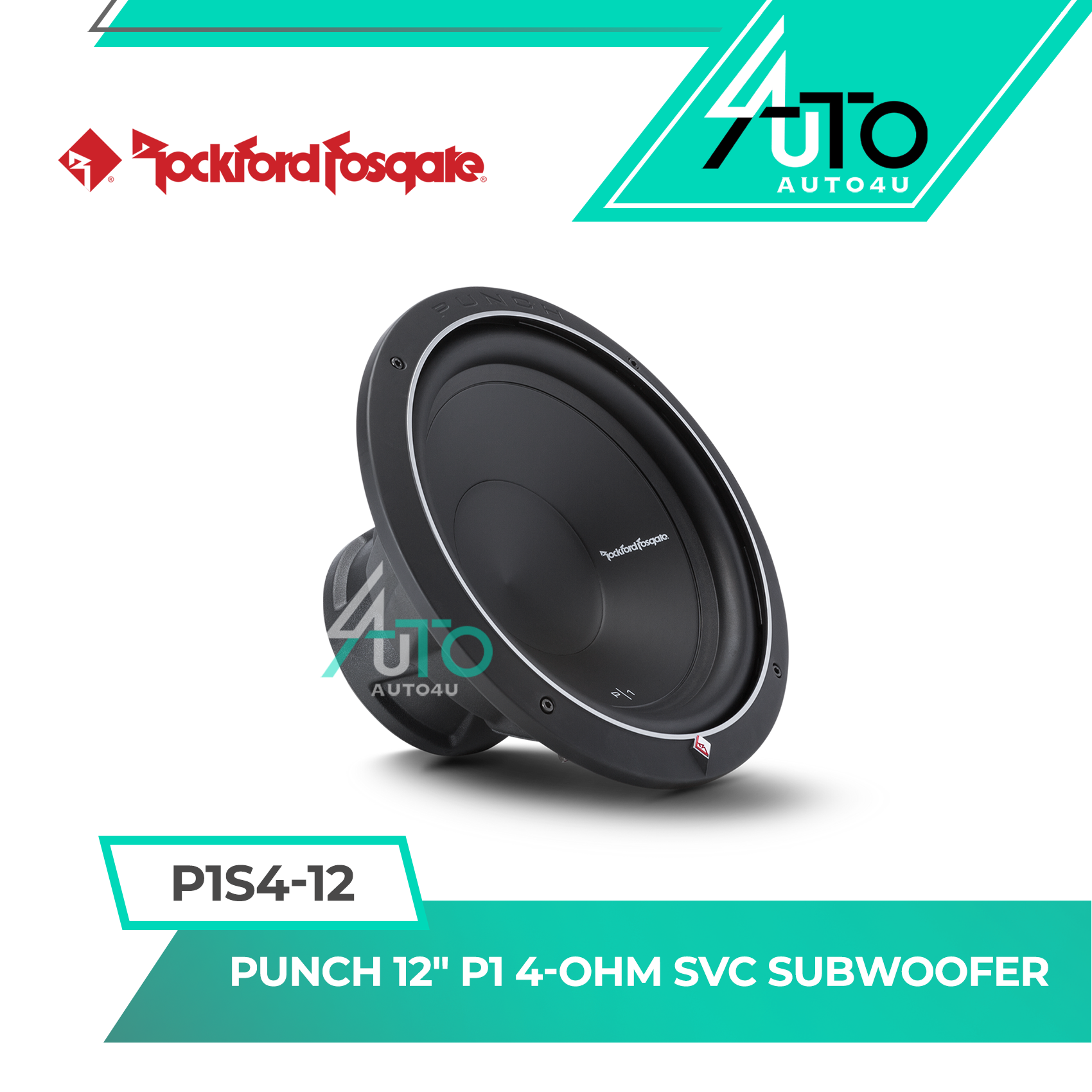 Rockford Fosgate Punch P1S4-12 | P1 Series 12'' Subwoofer