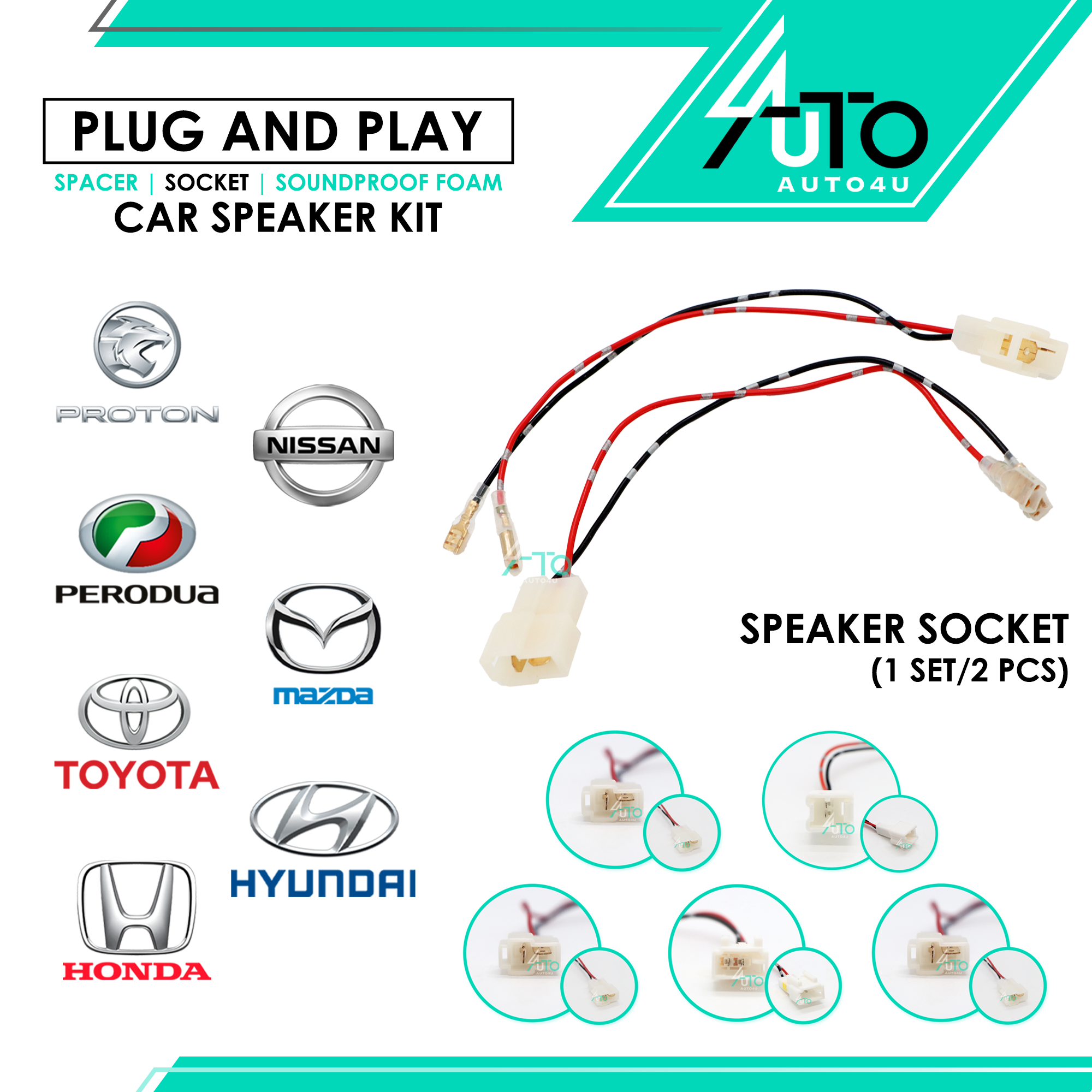 Auto4u Plug and Play Audio Kit